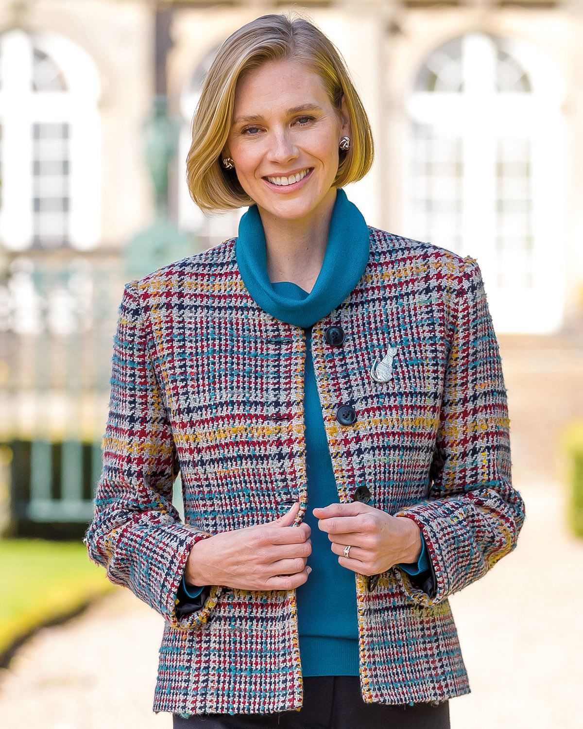 Ladies tweed shop style jacket